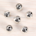 sef062 DIY jewelry findings Wholesale 925 sterling silver 9mm beads bracelet round findings slider beads charms